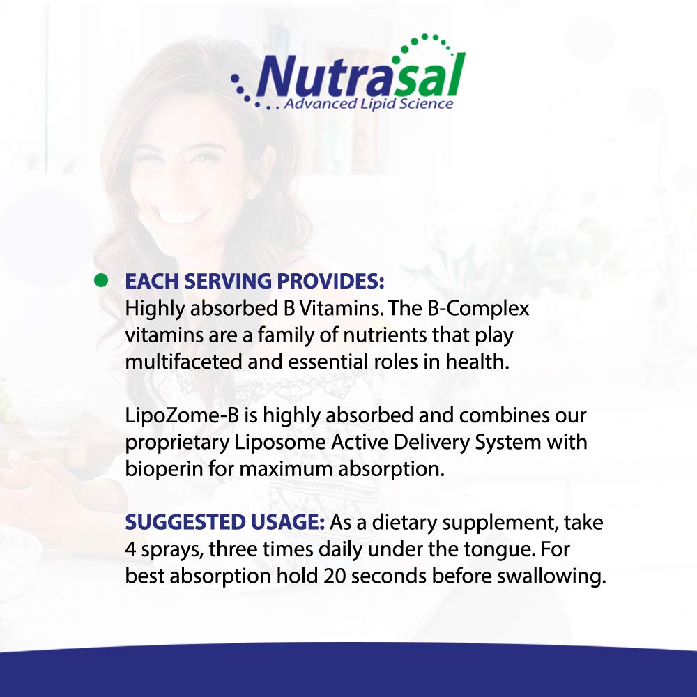 Nutrasal LipoZome B-Complex Sublingual Spray 2 oz