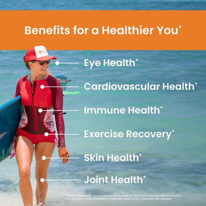 Nutrex Hawaii Vegan BioAstin Hawaiian Astaxanthin 12mg – 75 Softgels | Non-GMO & Gluten-Free
