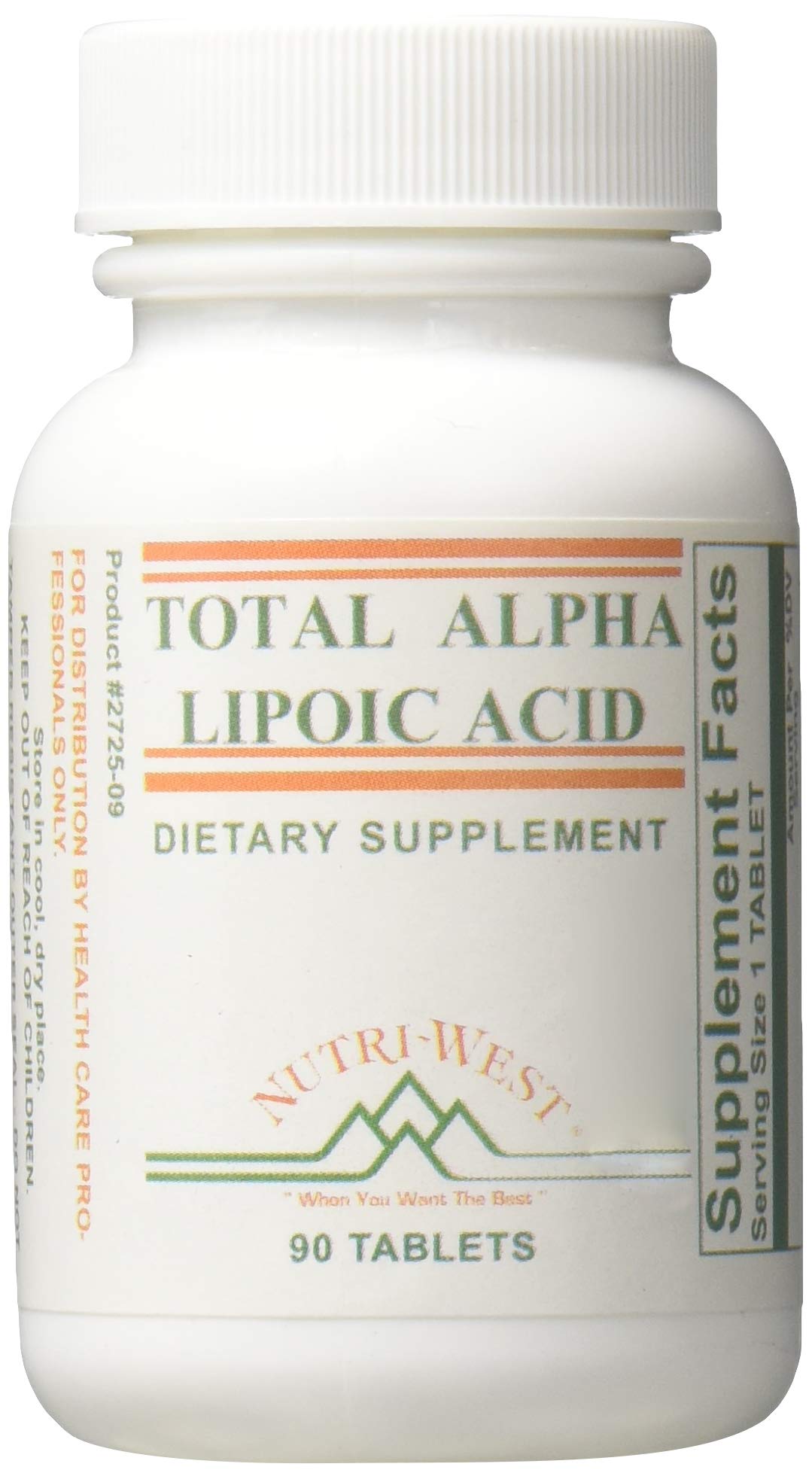 Nutri-West Total Alpha Lipoic Acid-90 - 90 Capsules | Nutri-West