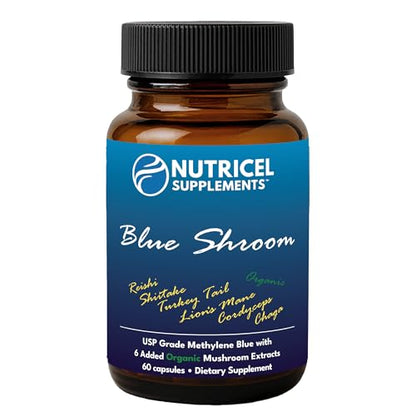 Nutricel Methylene Blue Capsules with Mushroom Extracts – 7mg, 60ct – Made in America