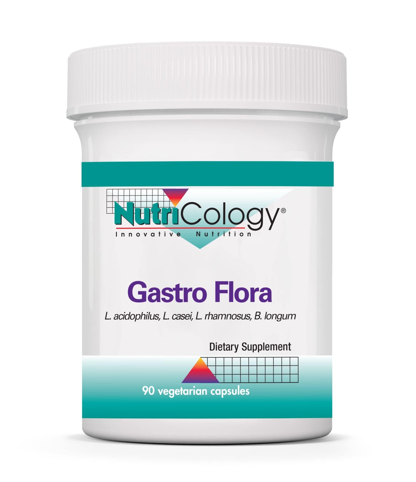 Nutricology Gastro Flora Probiotic - Digestive & Gut Health for Men & Women - 90 Count