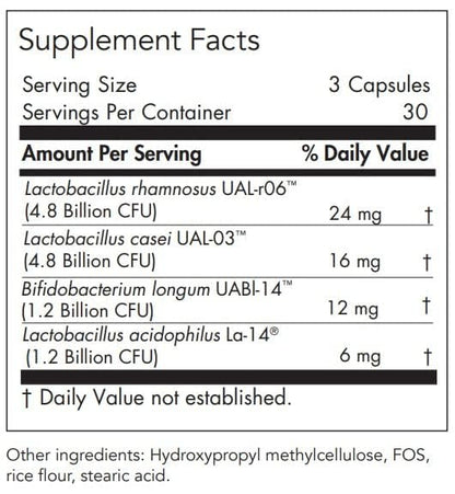 Nutricology Gastro Flora Probiotic - Digestive & Gut Health for Men & Women - 90 Count