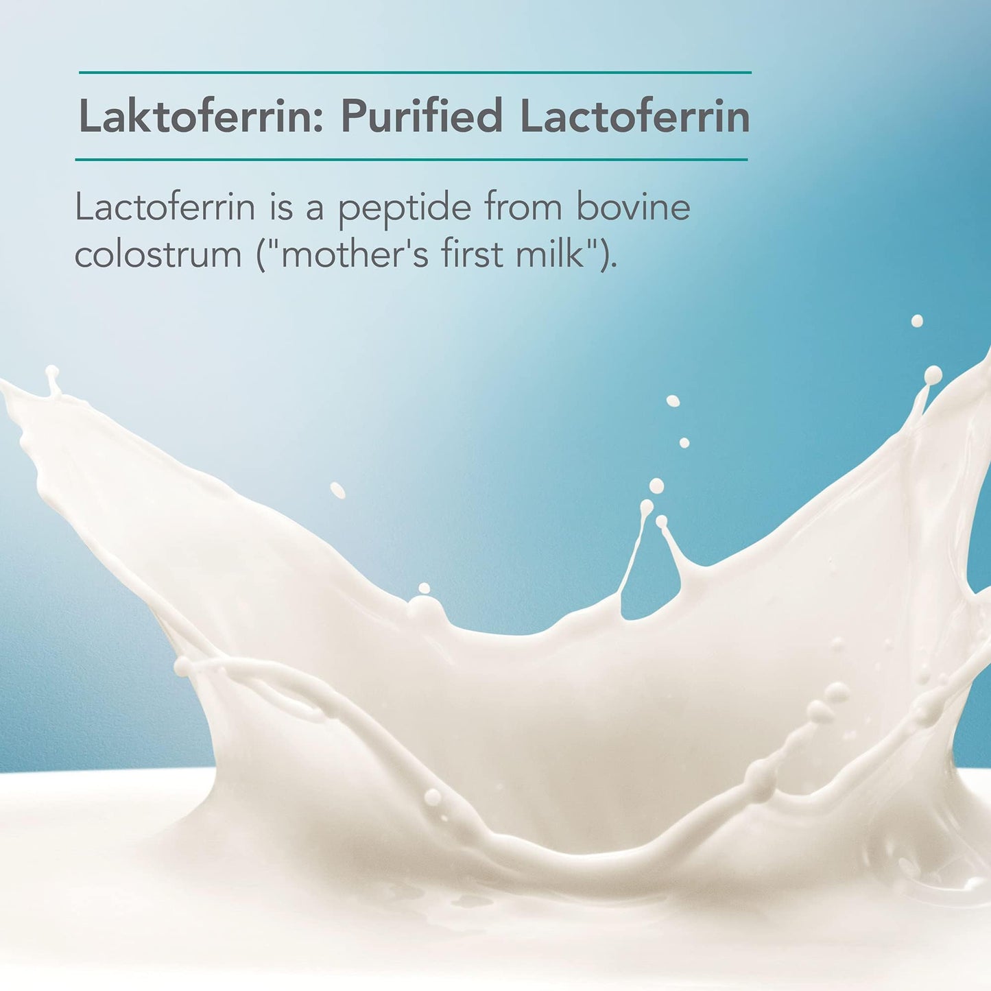 Nutricology Laktoferrin Supplement - Lactoferrin Supplements 350mg, Bovine Colostrum, Immune Peptide, Iron Supplements, Vegicaps - 120 Count