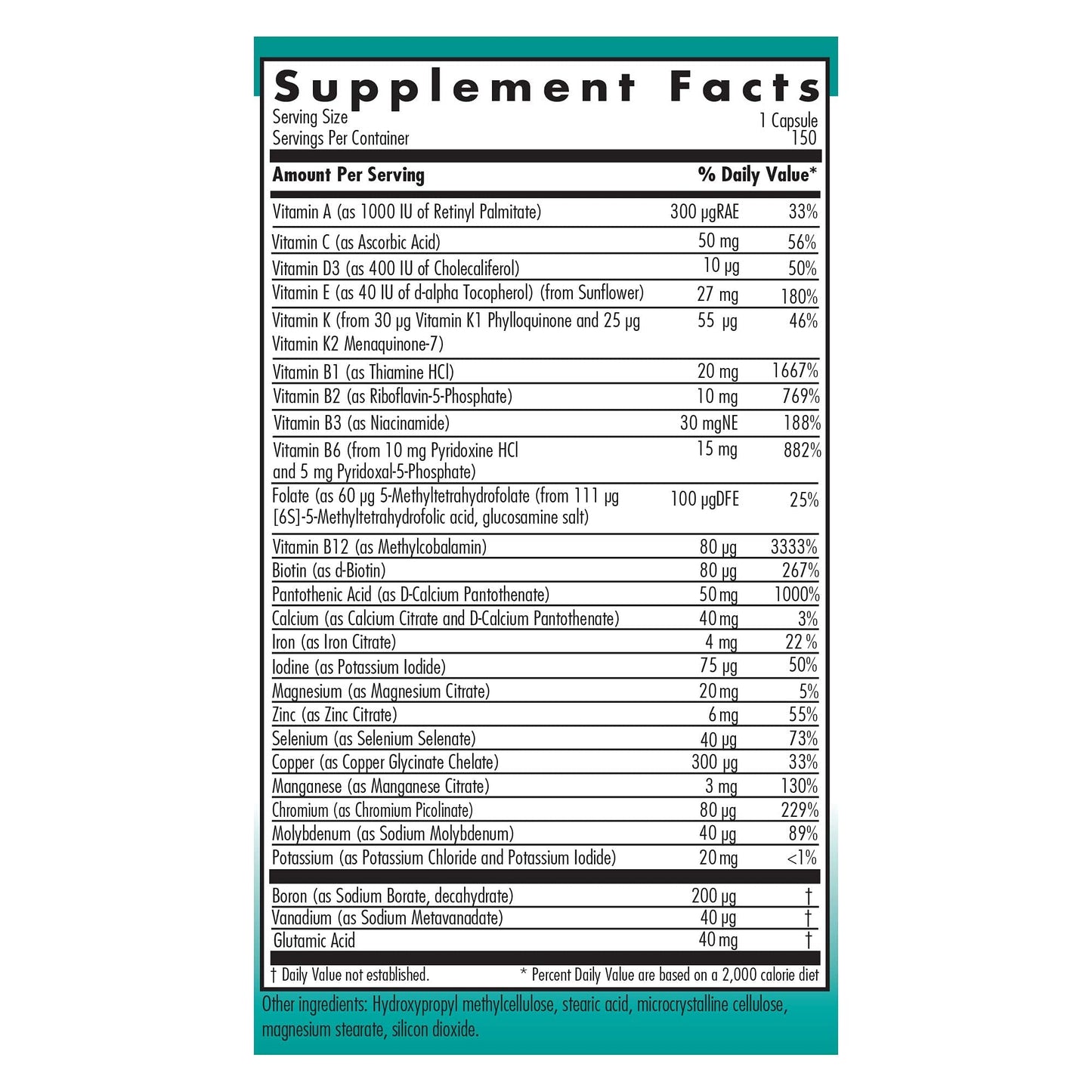 Nutricology Multi-Vi-Min Multivitamin for Adults – Bioavailable, High Potency, Vegetarian Capsules | 150 Count
