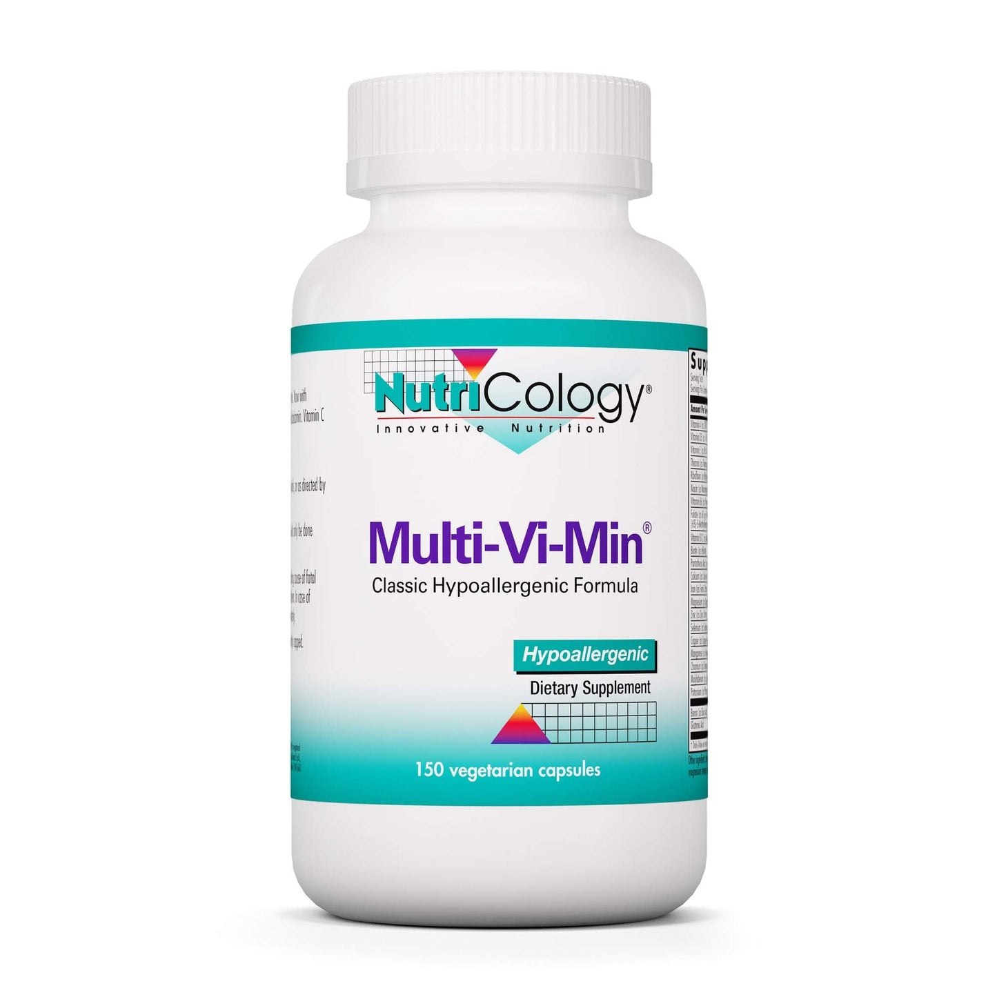Nutricology Multi-Vi-Min Multivitamin for Adults – Bioavailable, High Potency, Vegetarian Capsules | 150 Count