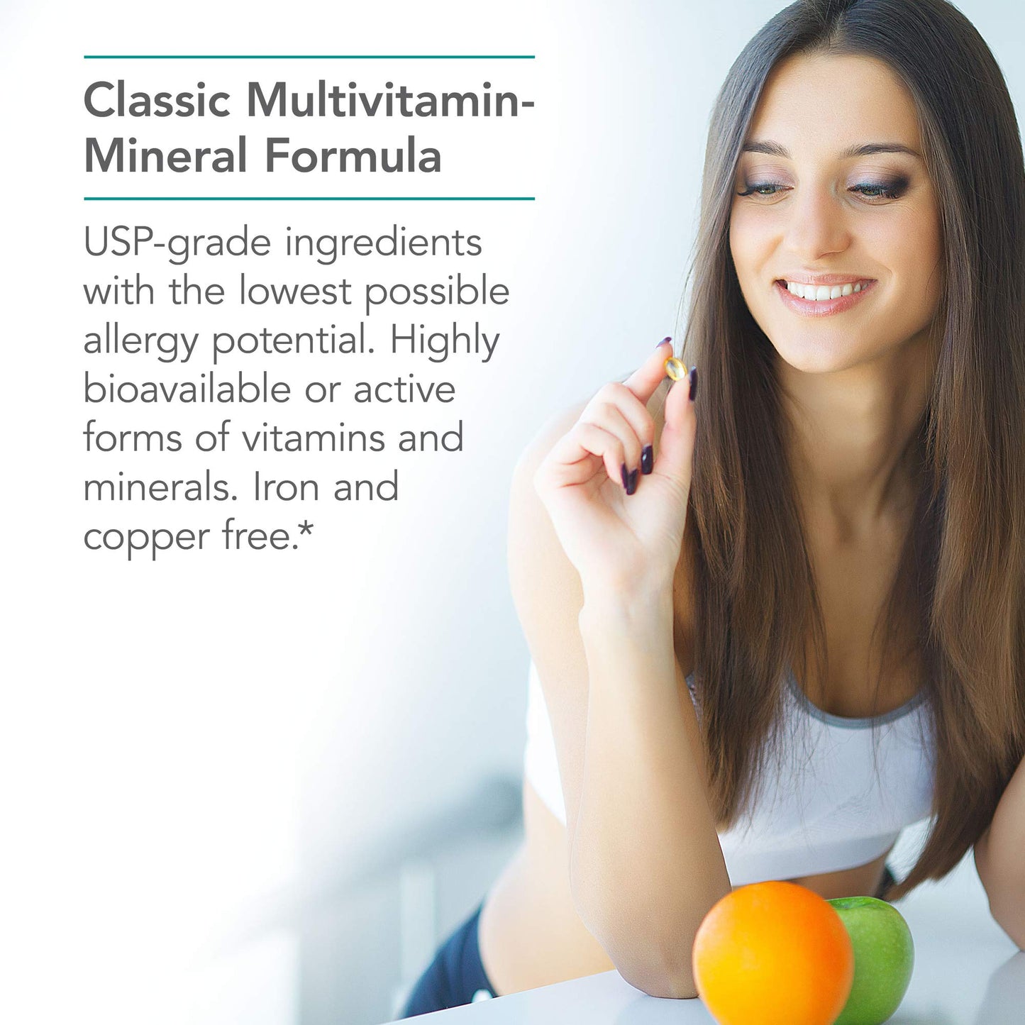 Nutricology Multi-Vi-Min Without Copper & Iron – Multivitamin for Men & Women, 150 Count