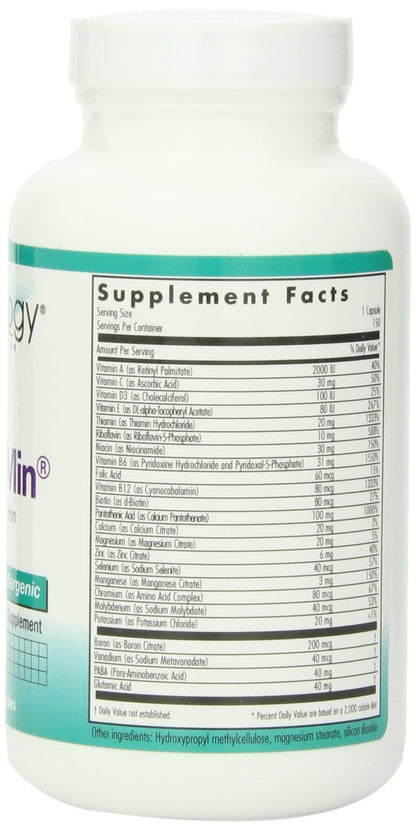 Nutricology Multi-Vi-Min Without Copper & Iron – Multivitamin for Men & Women, 150 Count