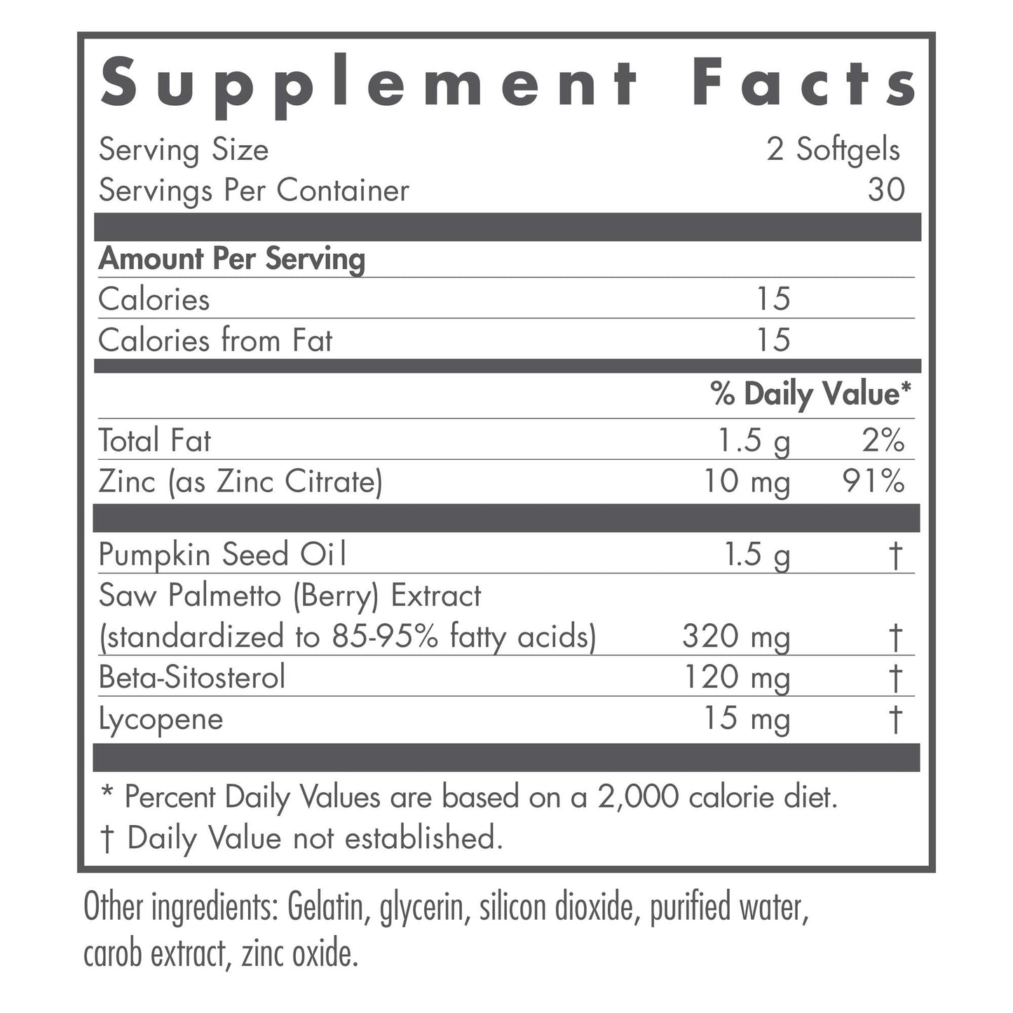 Nutricology Saw Palmetto Complex Softgels, 60-Count | Premium Herbal Supplement