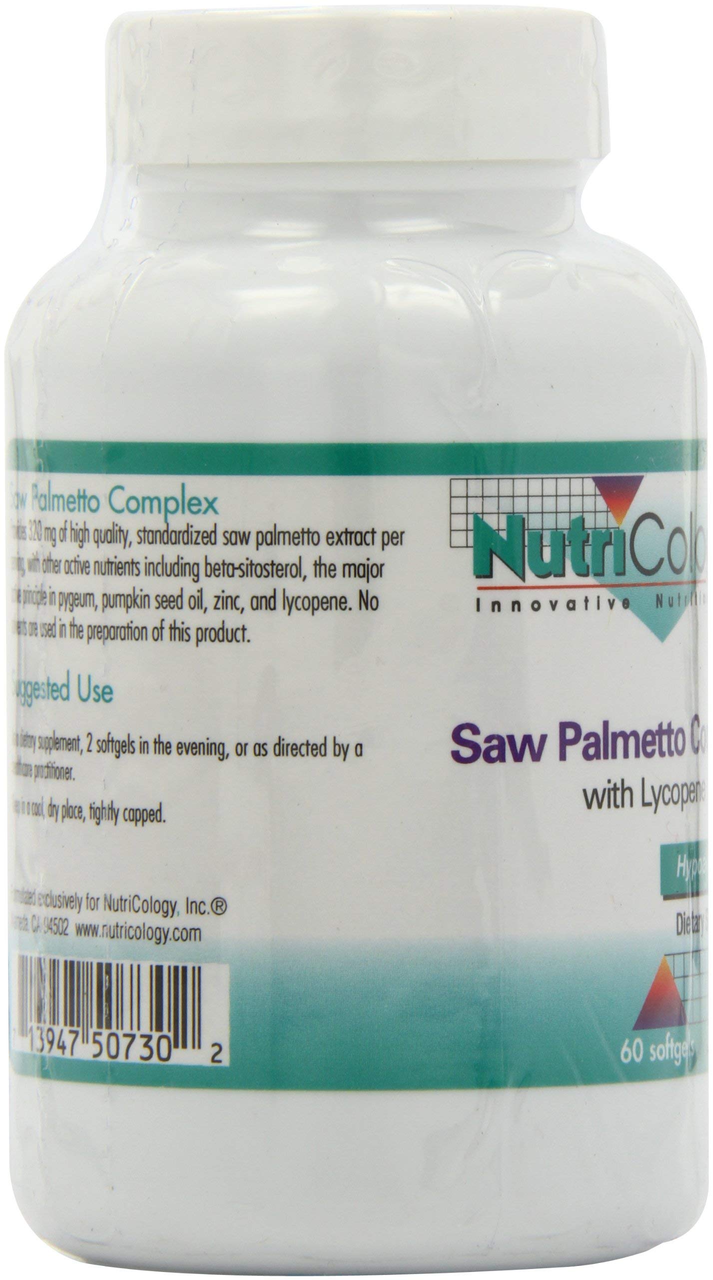 Nutricology Saw Palmetto Complex Softgels, 60-Count | Premium Herbal Supplement