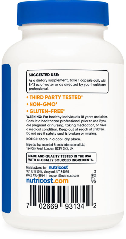 Nutricost 5-HTP 100mg | 240 Vegetarian Capsules (5-Hydroxytryptophan) - Non-GMO & Gluten Free