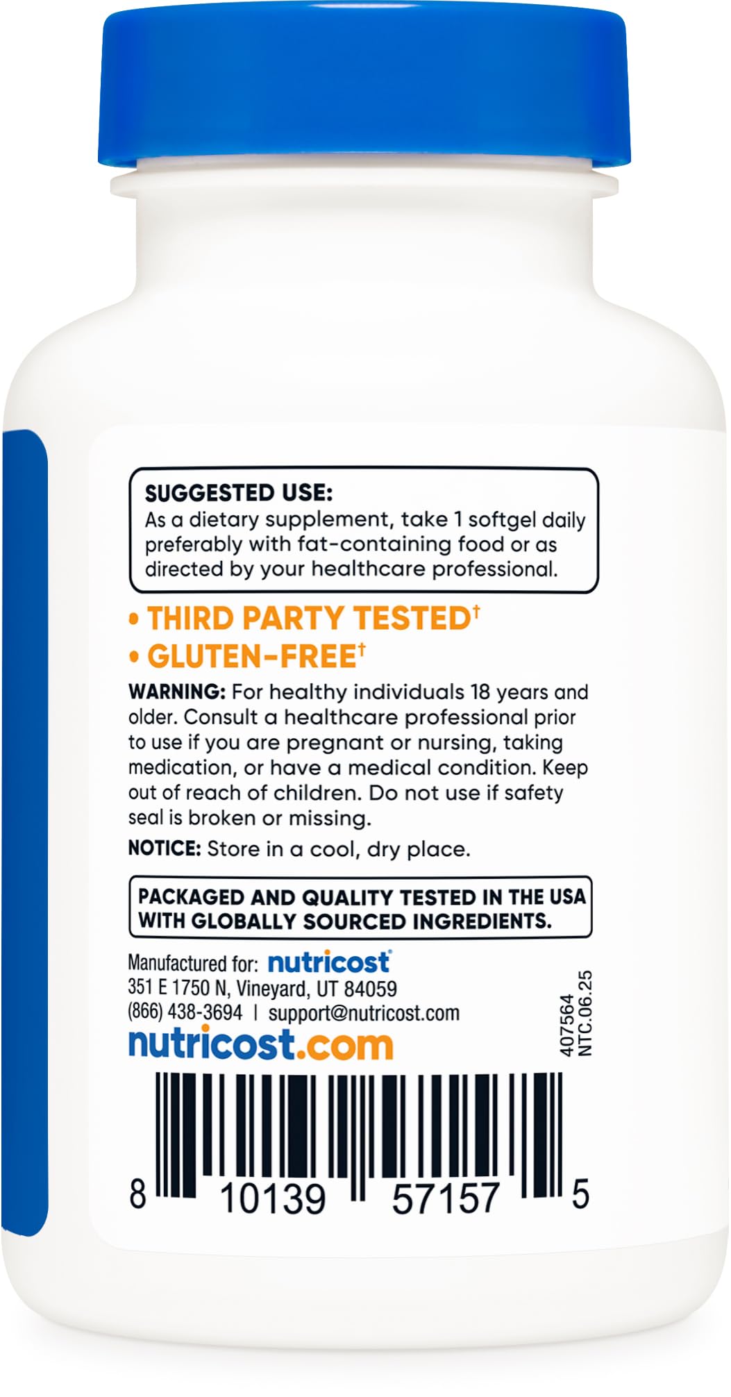 Nutricost Astaxanthin 12mg, 60 Softgels – Non-GMO & Gluten Free (2 Month Supply)