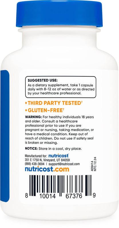 Nutricost Benfotiamine 300mg – 90 Capsules (Pack of 2) | Gluten Free, Non-GMO, Vegetarian