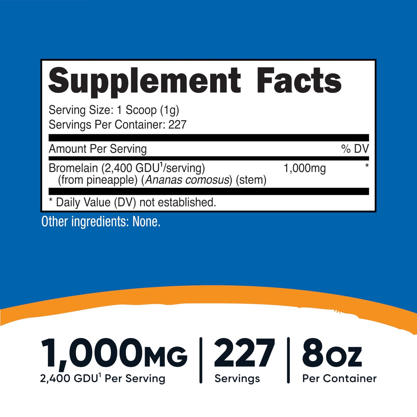 Nutricost Bromelain Powder 8 OZ - Non-GMO, Vegetarian, Gluten Free