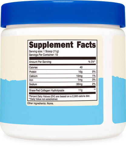 Nutricost Collagen Peptides Powder 4 oz Unflavored | Type I & III, Grass-Fed