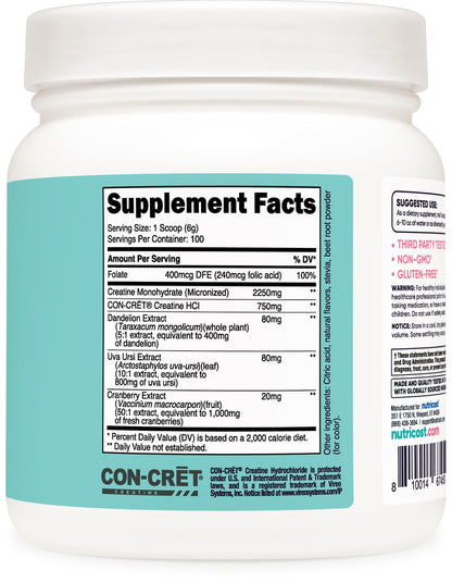 Nutricost Creatine Monohydrate Powder for Women – Strawberry Lemonade, 100 Servings