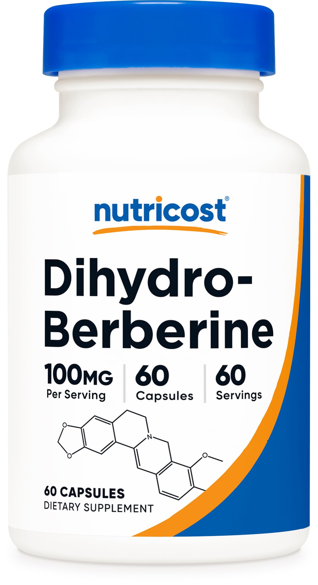 Nutricost Dihydroberberine Capsules 100mg - 60 Capsules | More Bioavailable Berberine Metabolite