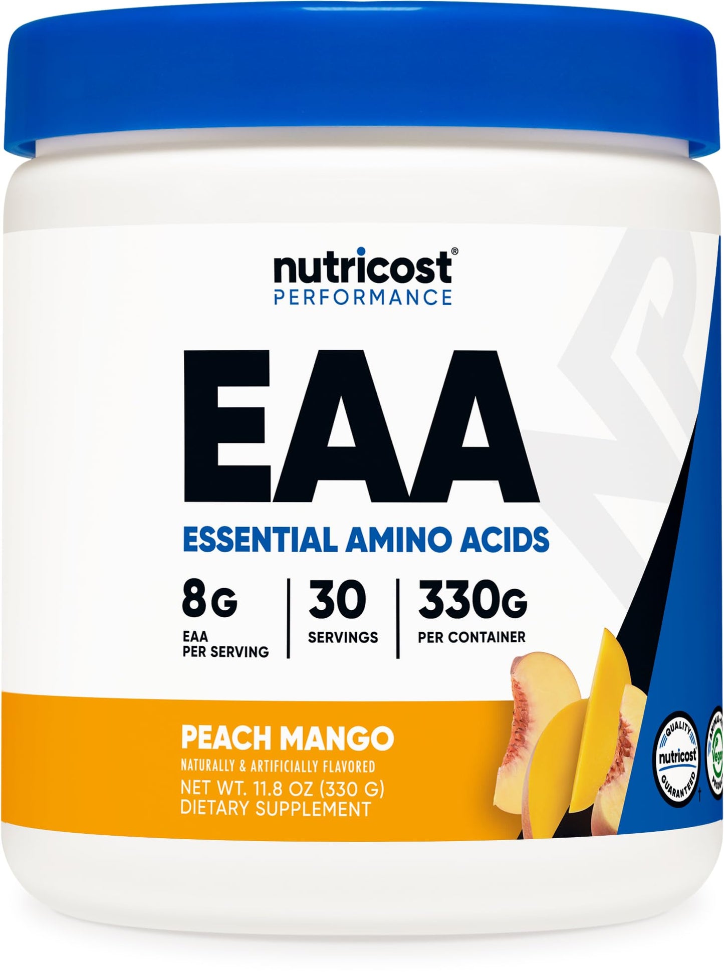 Nutricost EAA Powder Peach Mango – 30 Servings | Essential Amino Acids