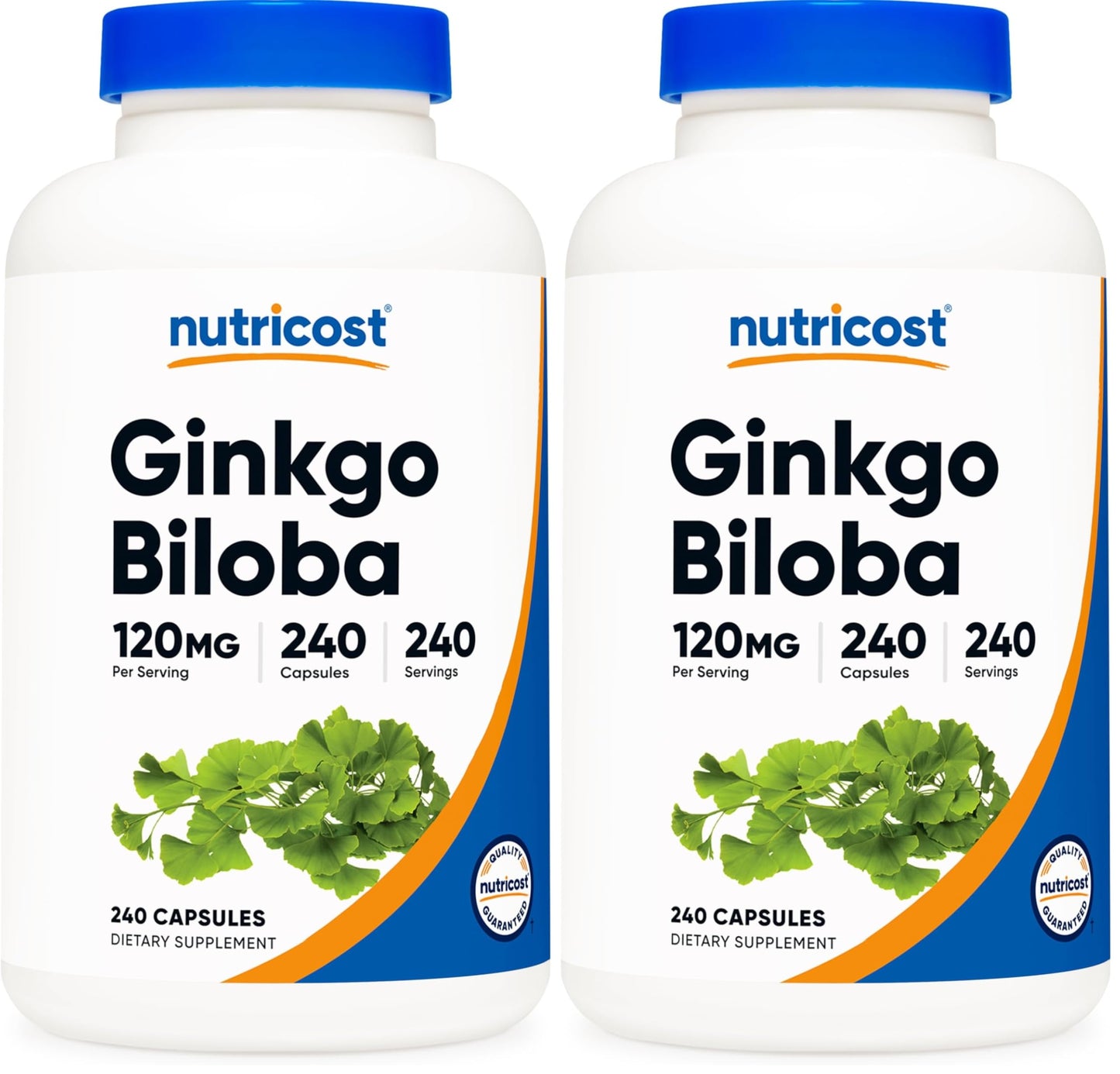 Nutricost Ginkgo Biloba 120mg – 240 Capsules (Pack of 2) | Extra Strength Gluten Free & Non-GMO