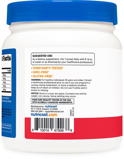 Nutricost L-Arginine Complex (Fruit Punch, 60 Servings) - Gluten Free, Non-GMO