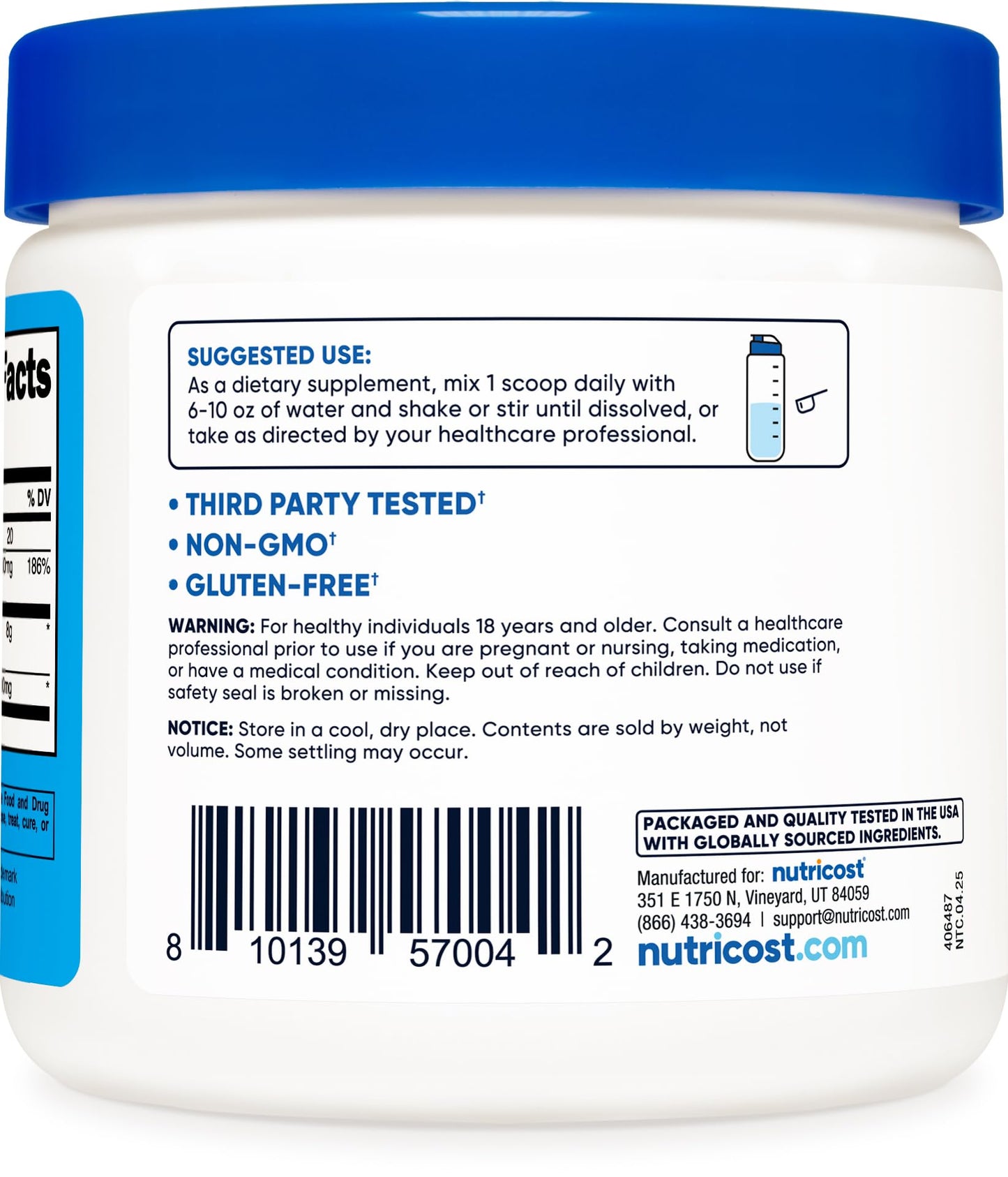 Nutricost Magnesium BHB Salts 250g Unflavored | Exogenous Ketone Supplement