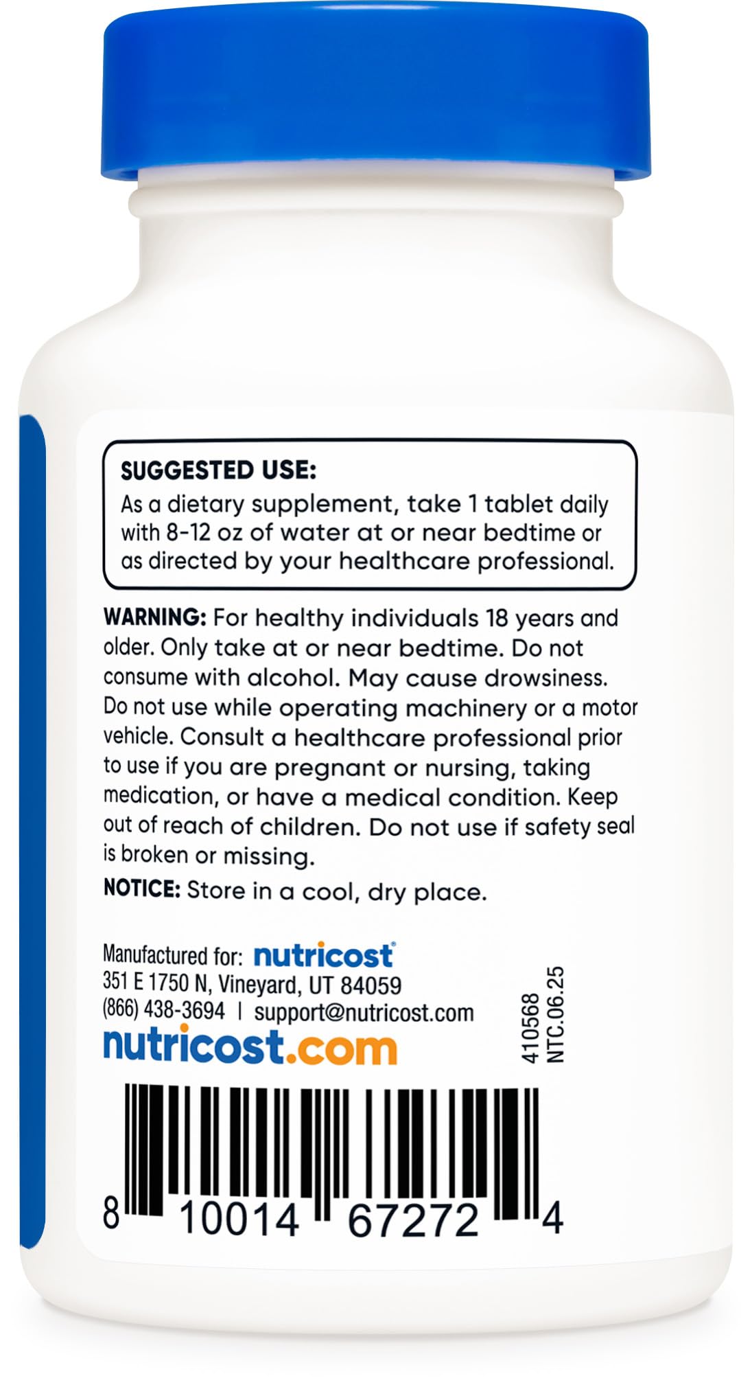 Nutricost Melatonin 5mg - 240 Tablets (Pack of 2) | Non-GMO, Gluten Free