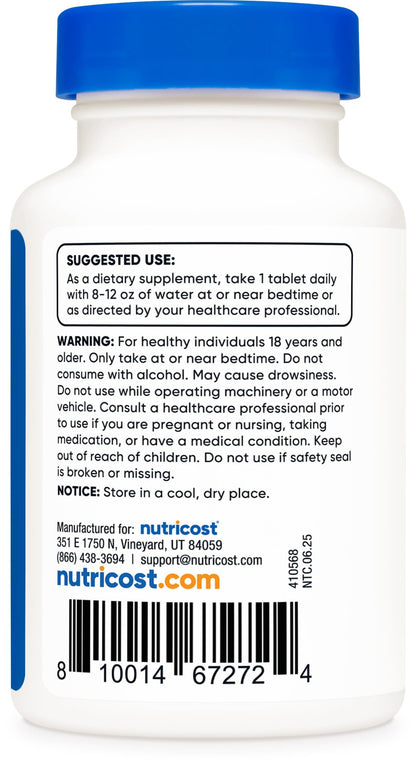 Nutricost Melatonin 5mg - 240 Tablets (Pack of 2) | Non-GMO, Gluten Free