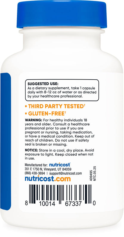 Nutricost Nattokinase 2000FU 120 Caps – Gluten Free, Non-GMO, Vegetarian (Pack of 2)