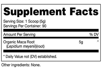 Nutricost Organic Maca Root Powder (1 lb) – 500 g Per Bottle, Non-GMO, Gluten Free