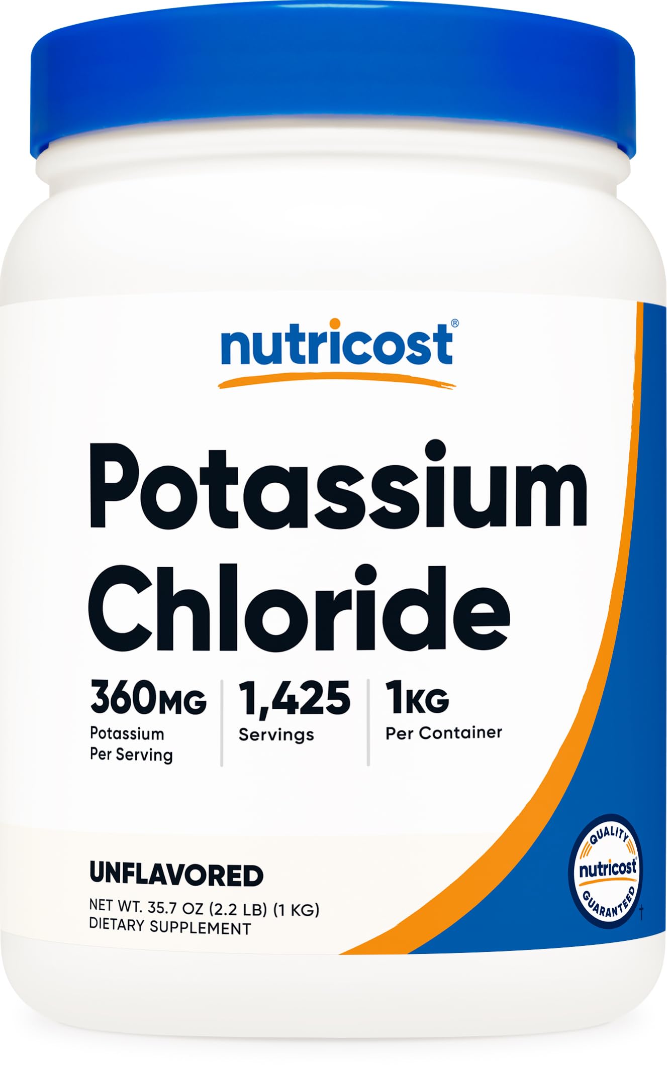 Nutricost Potassium Chloride Powder 1kg – Gluten Free & Non-GMO