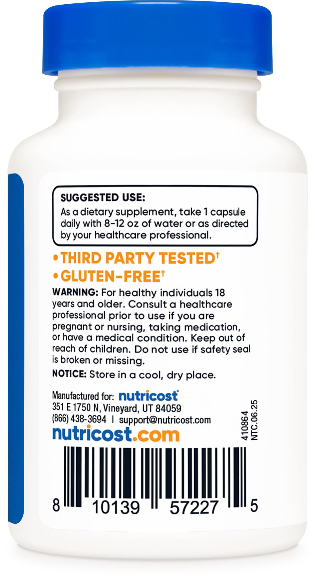 Nutricost PQQ 20mg (Pyrroloquinoline Quinone) – 60 Vegetarian Capsules – Non-GMO, Gluten Free