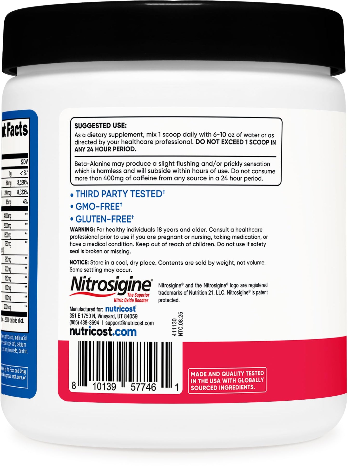 Nutricost Pre-Workout Powder Strawberry Margarita – 30 Servings, GMO-Free & Gluten-Free