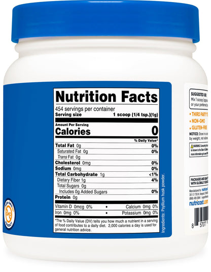 Nutricost Psyllium Husk Ground Powder (1lbs) - Gluten Free and Non-GMO
