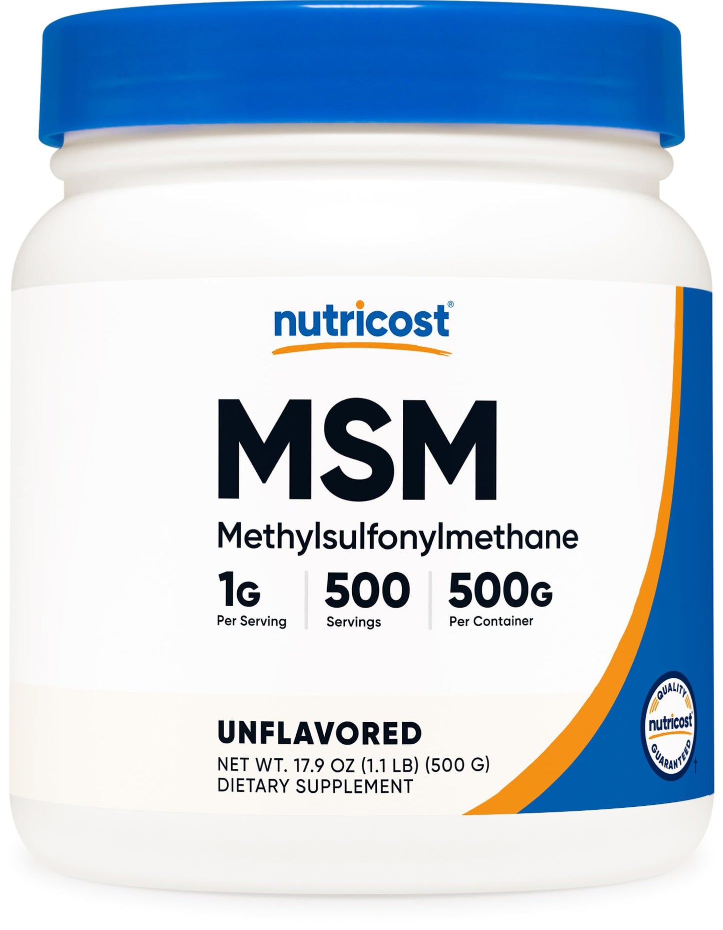 Nutricost Pure MSM Powder 500g (Methylsulfonylmethane)