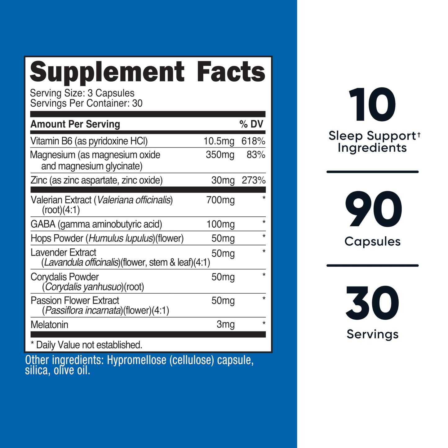 Nutricost Sleep Aid Complex 1330mg Serving (90 Capsules) – 30 Servings | Gluten Free