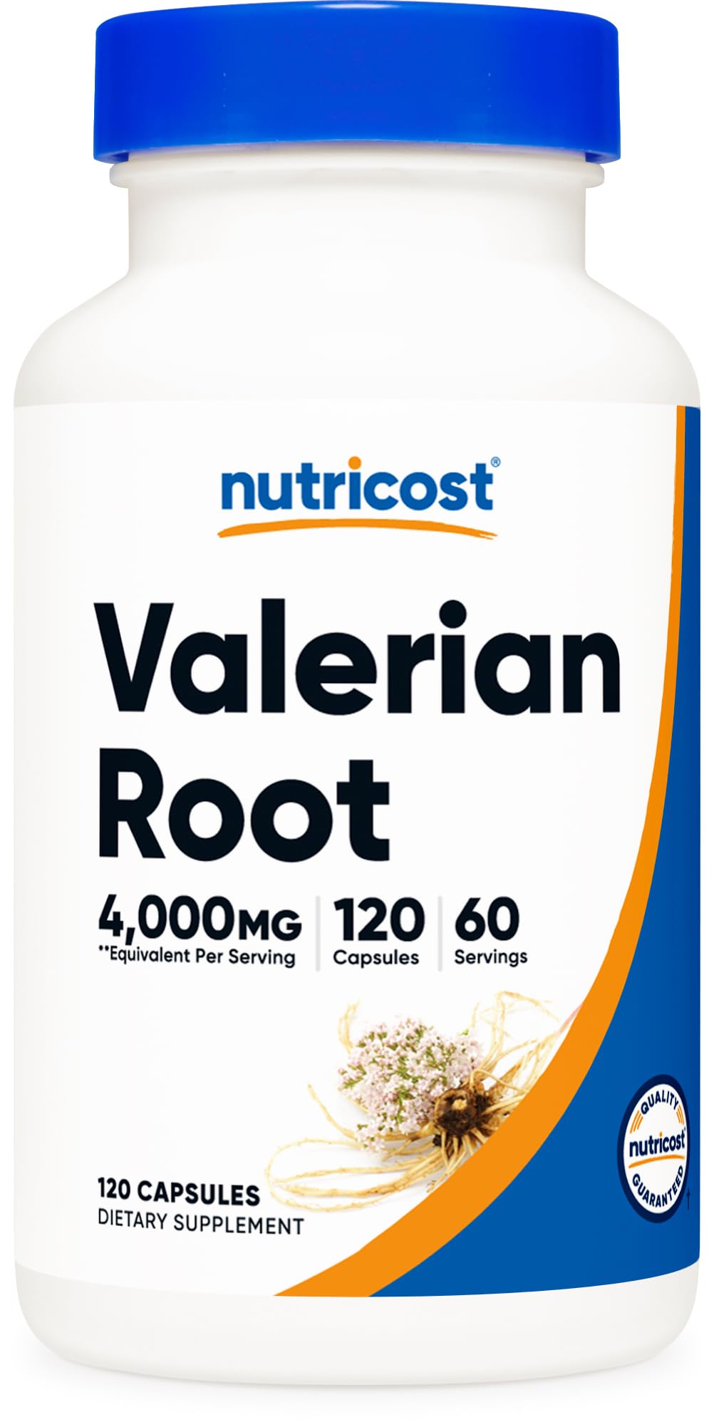 Nutricost Valerian Root Capsules (1000mg per Serving, 4:1 Extract) – 120 Vegetarian Capsules, Gluten Free, Non-GMO