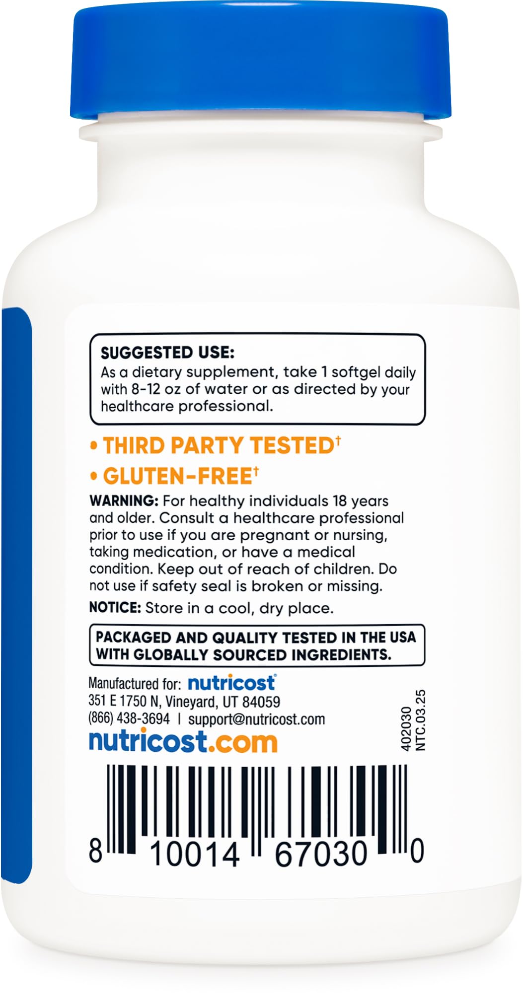 Nutricost Zeaxanthin with Lutein 20mg - 120 Softgels (Pack of 2)