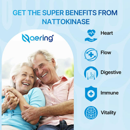 Liposomal Nattokinase 12,000 FU & Serrapeptase 360,000 SPU – Enzyme Supplement (60 Capsules)