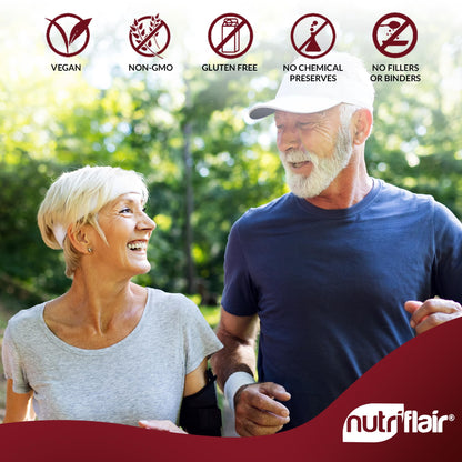 NutriFlair D-Mannose 1200mg: 120 Vegan Capsules | Cranberry & Dandelion Urinary Tract Health