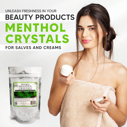 Nutrigins Menthol Crystals 2 oz – Pure Organic, 100% Natural
