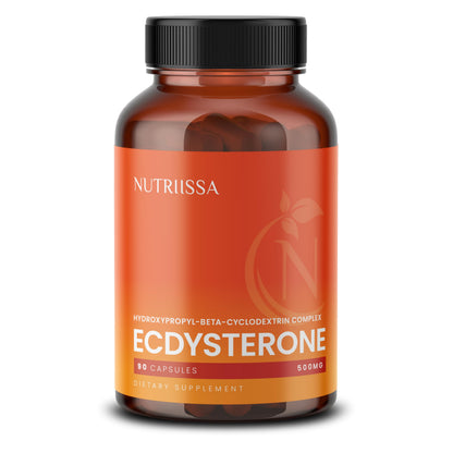 Nutriissa Ecdysterone 500 mg – Muscle Growth & Performance | EPEB Certified Purity & Potency | 90 Vegan Capsules