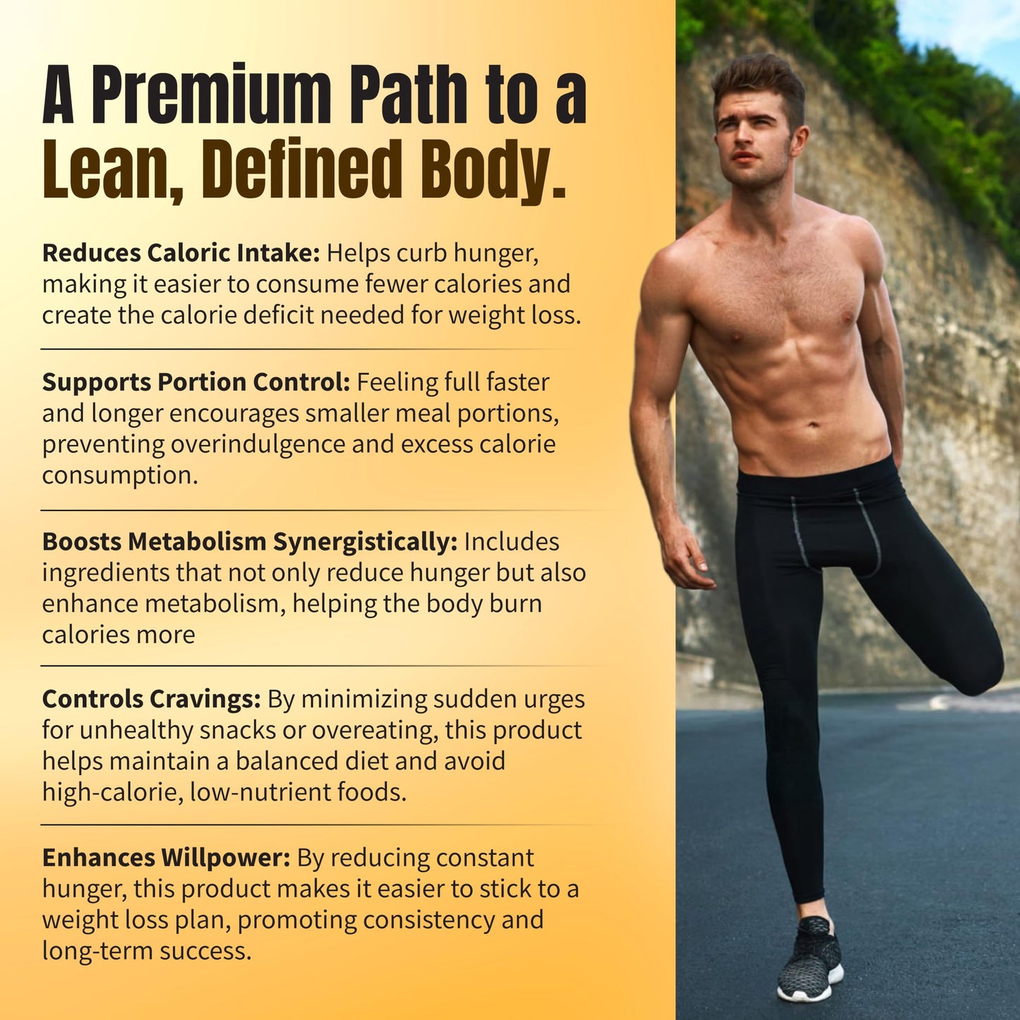 Nutrimend IQ Premium Male Weight Loss – Appetite Suppressant & Energy Booster | 60 Capsules