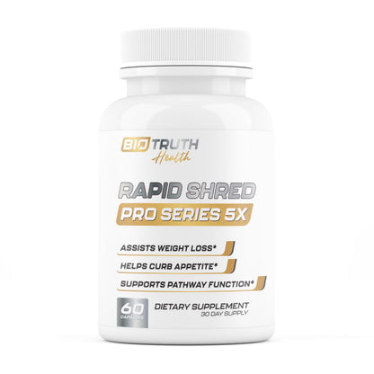 Nutrimend IQ Rapid Shred Pro Series 5X - GLP-1 Support | Weight Loss Pills & Fat Burner | 60 Capsules