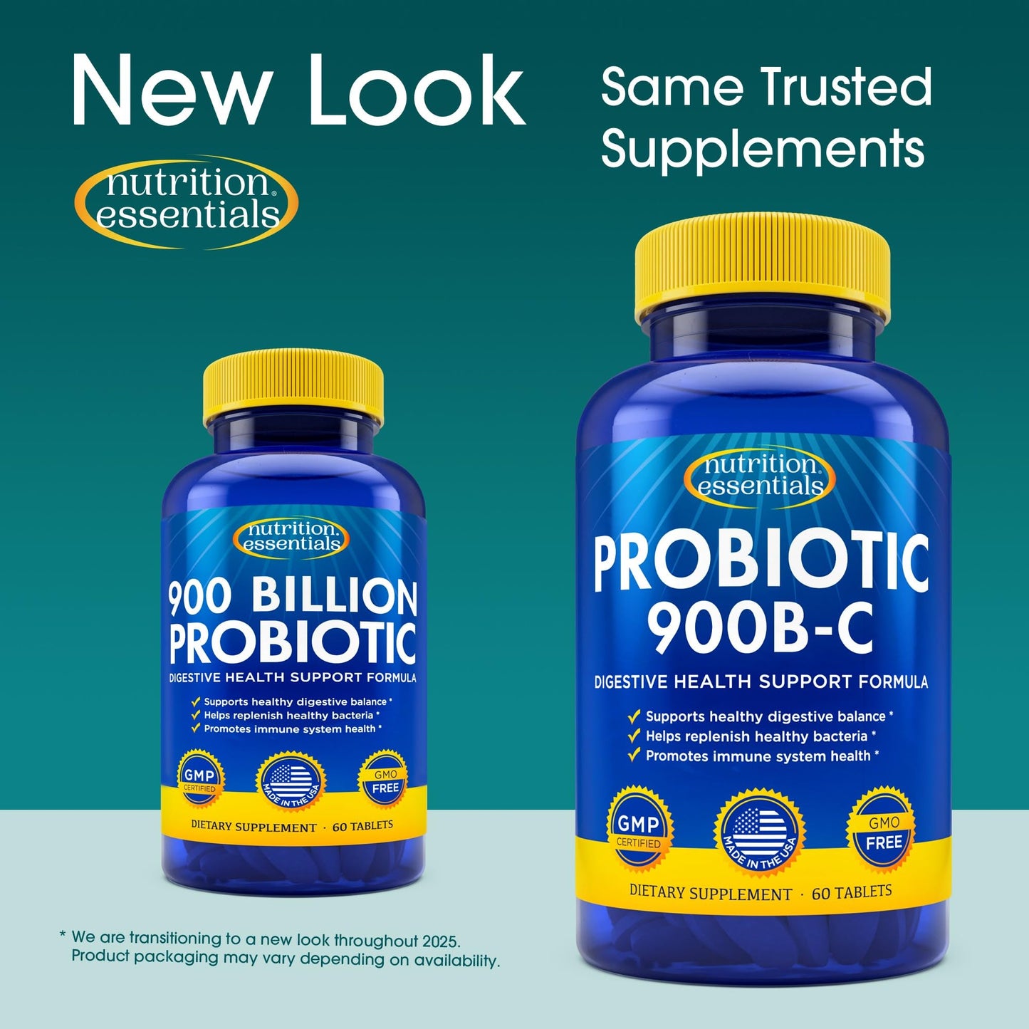 Nutrition Essentials GMP Certified Probiotic Dietary Supplement – 6 Bottles, 360 Capsules