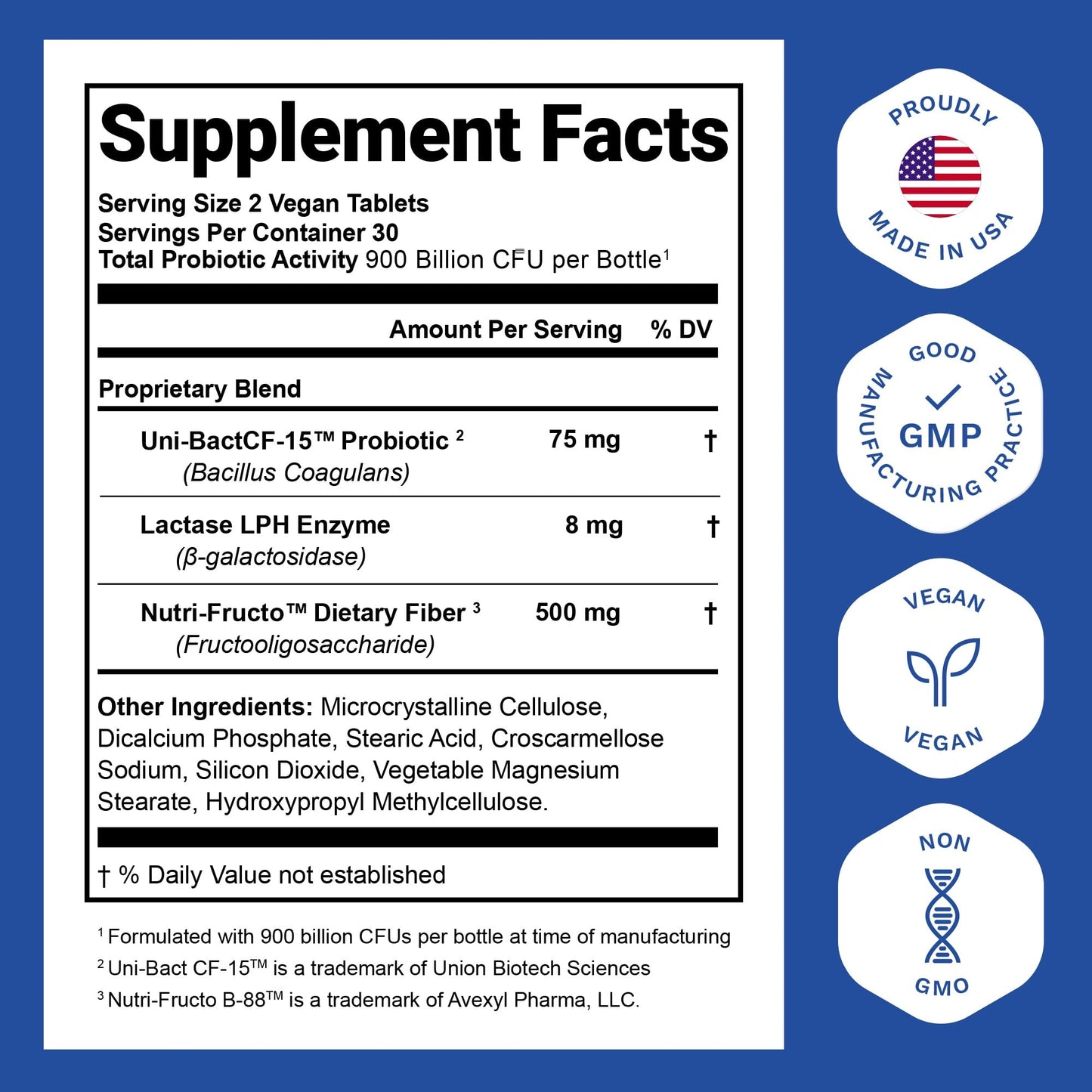 Nutrition Essentials GMP Certified Probiotic Dietary Supplement – 6 Bottles, 360 Capsules
