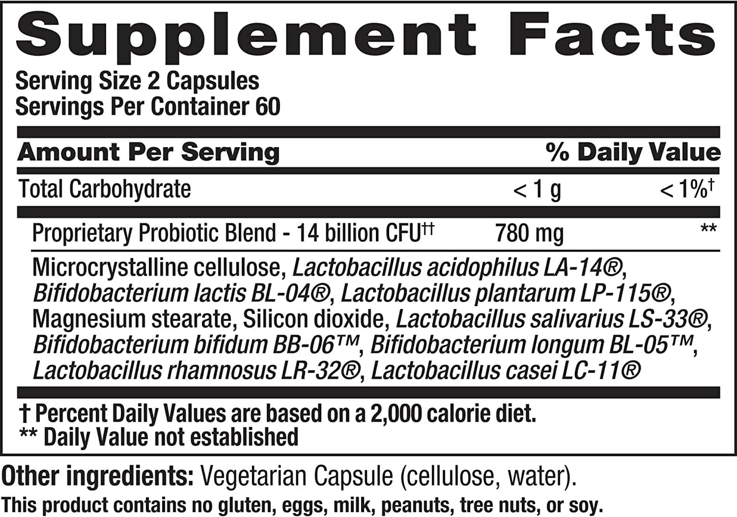 Nutrition Now PB8 Acidophilus Vegetarian 120 Vcap | Probiotic Supplement