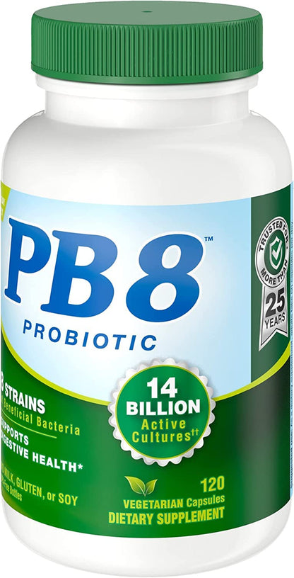 Nutrition Now PB8 Pro-Biotic Vegetarian Acidophilus – Pack of 3 x 120 Vegetarian Capsules