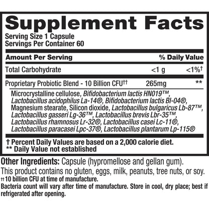 Nutrition Now PB 8 Probiotic – Immune System & Digestive Support, 60 Count
