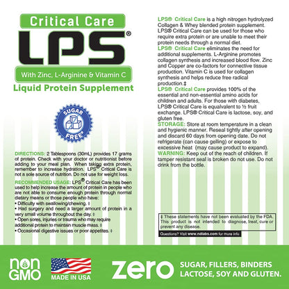 Nutritional Designs LPS Liquid Collagen & Whey Protein - Non-GMO, Sugar-Free, Cherry