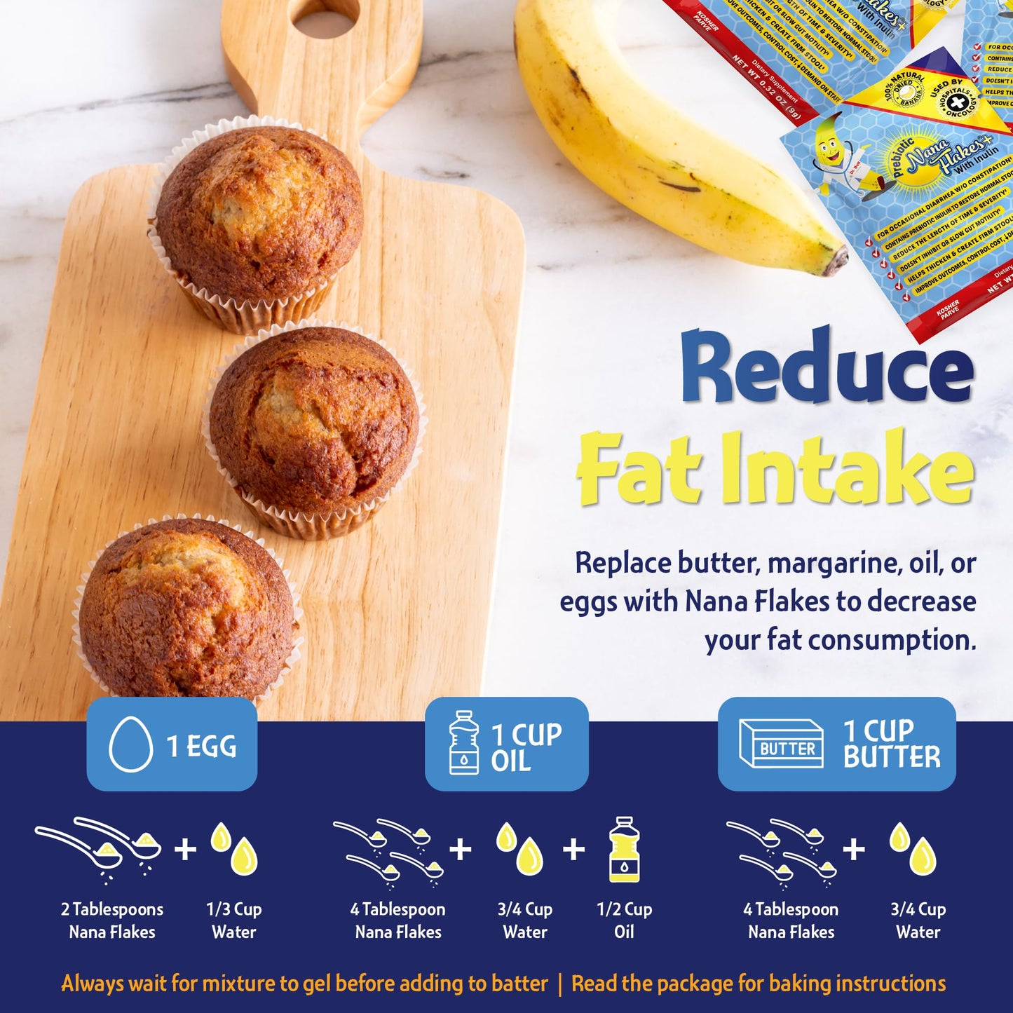Nutritional Designs Nana Flakes with Inulin – 100% Banana, Prebiotic Fiber, Digestive Wellness