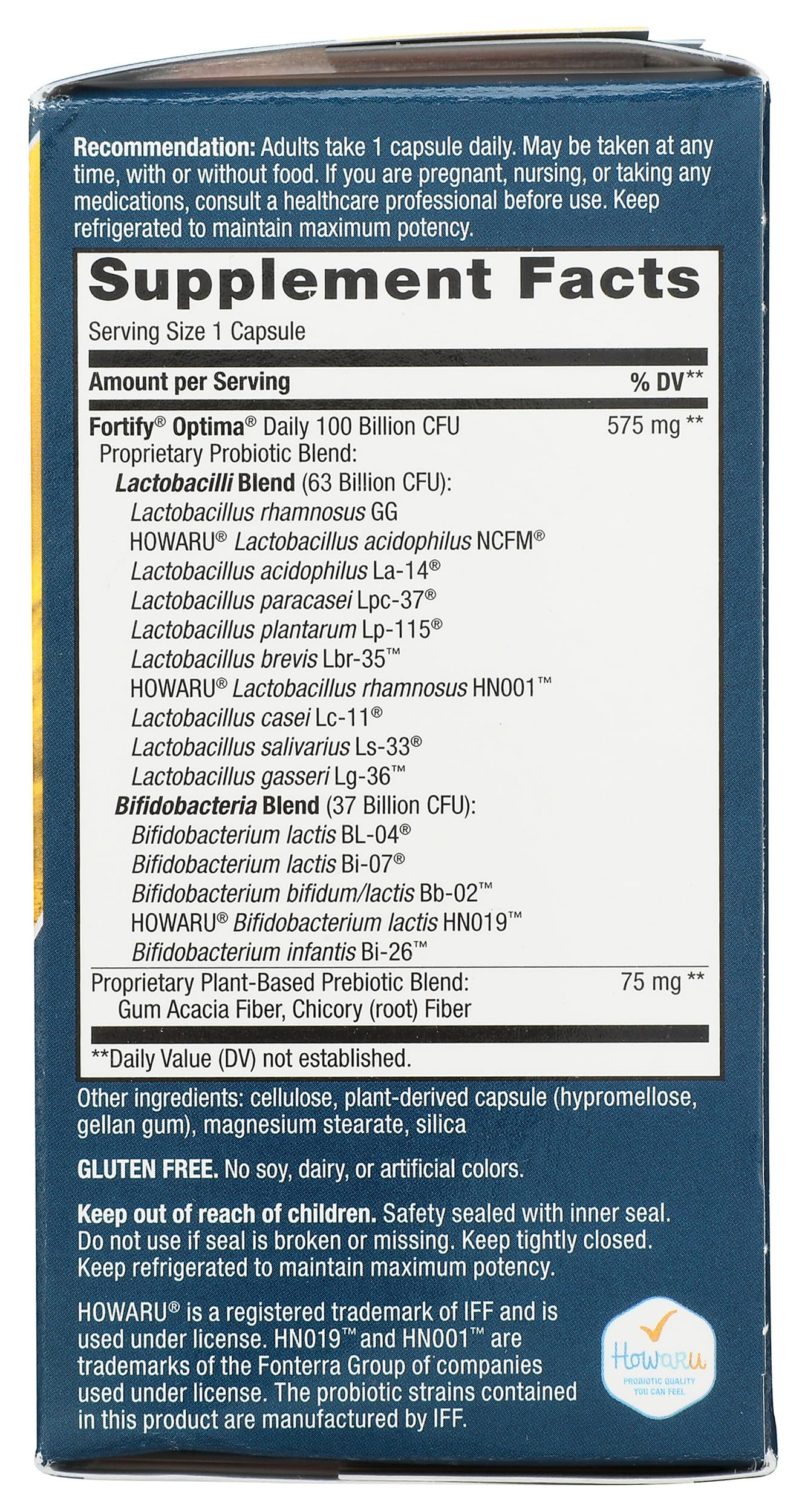 Nature's Way Fortify Optima Daily Probiotic — 100B CFUs, 15 Strains, 30 Count
